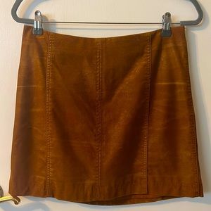 Free People Suede Miniskirt